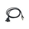 QZLIBEFUD RJ45 Cable Male to Female Screw Panel Ethernet LAN Network Shield 90 Degree Right Angle Extension Cable 0. 0.6m 1m 1.5m(Angle 0.6m) view 2
