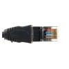 QZLIBEFUD RJ45 Cable Male to Female Screw Panel Ethernet LAN Network Shield 90 Degree Right Angle Extension Cable 0. 0.6m 1m 1.5m(Angle 0.6m) view 4