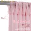 Dusty Rose Chiffon Background DrapesSheer Fabric 30ft x 10ft Backdrop Curtain for Bridal Shower Baby Shower Party Decorations view 3