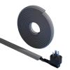 Outdoor Cord Cover, Cable Raceway, Cord Covers for Wires on Floor, Self Adhesive Soft PVC Wire Cover for Home Office Gym Restaurant view 1