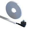 Outdoor Cord Cover, Cable Raceway, Cord Covers for Wires on Floor, Self Adhesive Soft PVC Wire Cover for Home Office Gym Restaurant view 1
