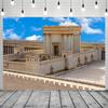 CRTPOD Ancient City Scenery Backdrop Blue Sky Jerusalem Second Temple Landscape Background Photography Banner for Portraits Birthday Party Decorations Wallpaper Photo Photobooth Props 15x8ft view 2