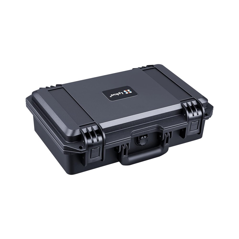 Lykus HC-3910 Waterproof Hard Case with Customizable Foam Insert, Interior Size 15.31x8.94x4.53 in, Suitable for camera, lens, drone, mic, flashlight, telescope, action cam, electronics,tools,and more