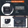 Lykus HC-3910 Waterproof Hard Case with Customizable Foam Insert, Interior Size 15.31x8.94x4.53 in, Suitable for camera, lens, drone, mic, flashlight, telescope, action cam, electronics,tools,and more view 4