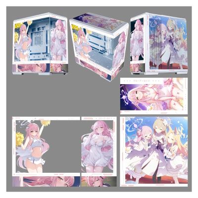 HDYDSSD Computer Cases, Mid-Tower PC Gaming Case ATX/M-ATX/ITX - Front I/O USB 3.0 /Type-C Port - 270  Panoramic View Tempered Glass Panel - 10 Fan Installation Position