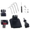 BGNing Aluminum Helmet Three Card Quick Accessories Dry Fixed Seat Rotating Three Card Slot Screw Disassembly for 12 Series/Sports Cameras with Two Cards view 3