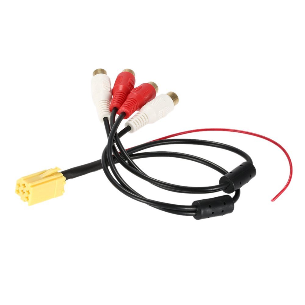Zohisin Car Adapter Line Out PVC Vehicle Line Adapter Cable Replacement ISO Adapter for for Car Systems