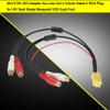 Zohisin Car Adapter Line Out PVC Vehicle Line Adapter Cable Replacement ISO Adapter for for Car Systems view 4