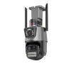 Security Camera Outdoor, 9MP PTZ Wifi Camera Three Lens with Dual Screen Multiple Ai Human Detect Wireless Outdoor Surveillance,With 32g card view 1