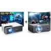 FUDONI Projector with WiFi and Bluetooth, [Electric Focus/Auto Keystone] Native 1080P 15000L-20000L 4K Supported 1080P Max 300" Display Zoom view 1