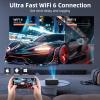 FUDONI Projector with WiFi and Bluetooth, [Electric Focus/Auto Keystone] Native 1080P 15000L-20000L 4K Supported 1080P Max 300" Display Zoom view 3