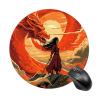 Round Mousepad with Non-Slip Rubber Base Long Hair Woman Mouse-Mat with Stitched Edge Gaming Mousepad for Wireless Mouses Computer Laptop Home Office Desk Pad 7.8 X 7.8 Inch view 1