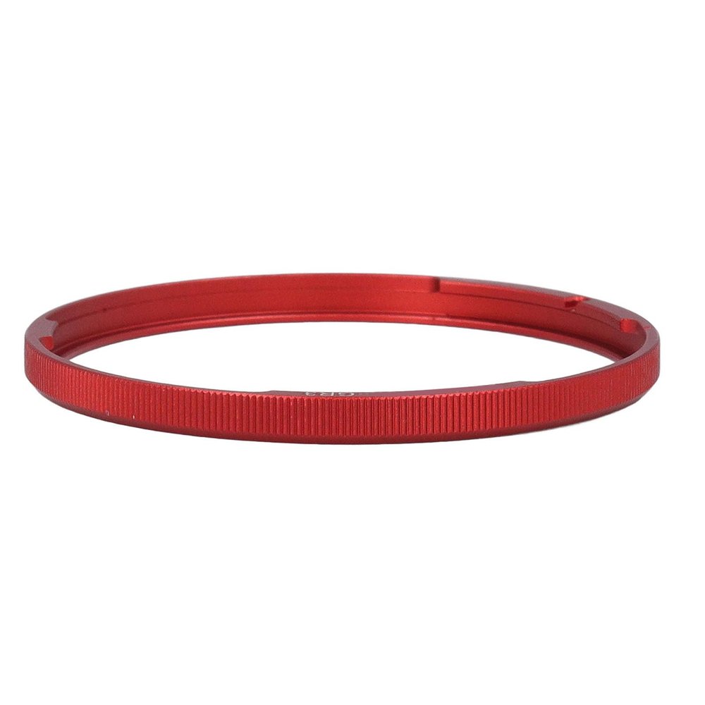 Metal Lens Decoration Ring, and Decoration Aluminum Alloy Material Lightweight Yet Robust, with Storage Box, for GR3 Digital Camera (Red)