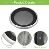 ACROPIX Universal 4" Car Speaker Grills Cover Mesh Round 4 Inch Audio Speaker Subwoofer Guard Protector Case with Mounting Screws Iron ABS Silver Tone Black - Pack of 2 view 4