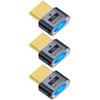 4K HDMI Dummy Plug Display Emulator Headless Ghost Adapter Compatible with Windows Mac OSX Linux Support 4kx2k 2160P 1080p for Computer Desktop 3 Pack view 1