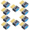 4K HDMI Dummy Plug Display Emulator Headless Ghost Adapter Compatible with Windows Mac OSX Linux Support 4kx2k 2160P 1080p for Computer Desktop 10 Pack view 1