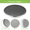 ACROPIX Universal 4" Car Speaker Grills Cover Mesh Round 4 Inch Audio Speaker Subwoofer Guard Protector Case Iron Plating Silver Tone Black - Pack of 2 view 4