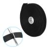 PATIKIL Hook and Loop Straps 0.8 in x 16 Ft with 25pcs Metal Buckle, Adjustable Cinch Straps Fastening Cable Straps for Bundling Storage Organization, Black view 4