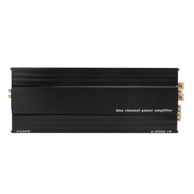 Car Stereo Amplifier, 2500W Car Amplifier Single Channel Class D High Power Aluminum Alloy Digital