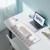 LL-COEUR Sea Wave Large Gaming Mouse Pad 27.5"x11.8"x0.12" Long Computer Mouse Mat with Non-Slip Base Stitched Edges Office Desk Accessories Gifts view 3