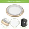 ACROPIX Universal 4" Car Speaker Grills Cover Mesh Round 4 Inch Audio Speaker Subwoofer Guard Protector Case with Mounting Screws Iron ABS Gold Tone White - Pack of 2 view 4
