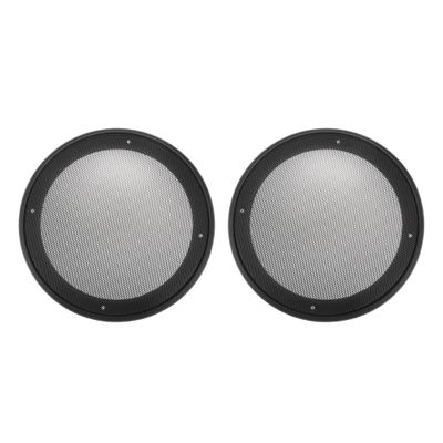 ACROPIX Universal 8" Car Speaker Grills Cover Mesh Round 8 Inch Audio Speaker Subwoofer Guard Protector Case with Mounting Screws Iron ABS Black - Pack of 2