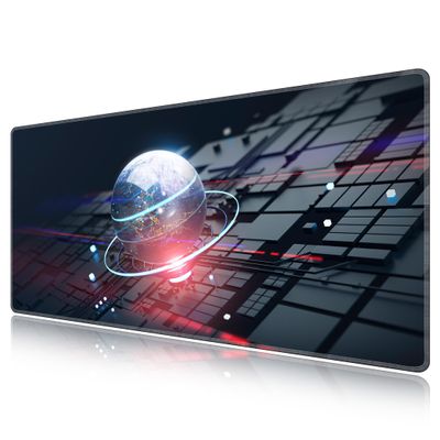LL-COEUR Star Large Gaming Mousepad 31.4x15.7x0.12inch Waterproof PC Computer Laptop Mat with Stitched Edges Extended Mouse Pad for Desk Office Home XXXL