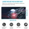 LL-COEUR Star Large Gaming Mousepad 31.4x15.7x0.12inch Waterproof PC Computer Laptop Mat with Stitched Edges Extended Mouse Pad for Desk Office Home XXXL view 2