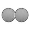 ACROPIX Universal 2" Car Speaker Grills Cover Mesh Round 2 Inch Audio Speaker Subwoofer Guard Protector Case Iron Plating Silver Tone Black - Pack of 2 view 1