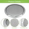 ACROPIX Universal 6" Car Speaker Grills Cover Mesh Round 6 Inch Audio Speaker Subwoofer Guard Protector Case with Mounting Screws Iron Aluminum Alloy Silver Tone Black - Pack of 2 view 4
