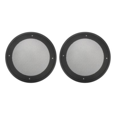ACROPIX Universal 6.5" Car Speaker Grills Cover Mesh Round 6.5 Inch Audio Speaker Subwoofer Guard Protector Case with Mounting Screws Iron ABS Black - Pack of 2