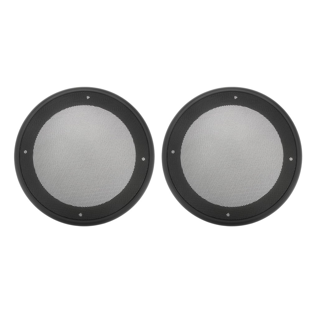 ACROPIX Universal 6.5" Car Speaker Grills Cover Mesh Round 6.5 Inch Audio Speaker Subwoofer Guard Protector Case with Mounting Screws Iron ABS Black - Pack of 2