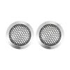 ACROPIX Universal 1.5" Car Speaker Grills Cover Mesh Round 1.5 Inch Audio Speaker Subwoofer Guard Protector Case Iron Aluminum Alloy Silver Tone Black - Pack of 2 view 1