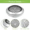 ACROPIX Universal 1.5" Car Speaker Grills Cover Mesh Round 1.5 Inch Audio Speaker Subwoofer Guard Protector Case Iron Aluminum Alloy Silver Tone Black - Pack of 2 view 4