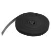 PATIKIL Hook and Loop Straps 0.8 in x 65 Ft, Adjustable Cinch Straps Fastening Cable Straps for Bundling Storage Organization, Black view 1