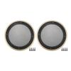 ACROPIX Universal 6.5" Car Speaker Grills Cover Mesh Round 6.5 Inch Audio Speaker Subwoofer Guard Protector Case with Mounting Screws Iron ABS Gold Tone Black - Pack of 2 view 1