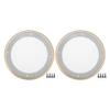 ACROPIX Universal 6.5" Car Speaker Grills Cover Mesh Round 6.5 Inch Audio Speaker Subwoofer Guard Protector Case with Mounting Screws Iron ABS Gold Tone White - Pack of 2 view 1