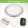 ACROPIX Universal 6.5" Car Speaker Grills Cover Mesh Round 6.5 Inch Audio Speaker Subwoofer Guard Protector Case with Mounting Screws Iron ABS Gold Tone White - Pack of 2 view 4