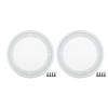 ACROPIX Universal 5" Car Speaker Grills Cover Mesh Round 5 Inch Audio Speaker Subwoofer Guard Protector Case with Mounting Screws Iron ABS White - Pack of 2 view 1