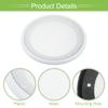 ACROPIX Universal 5" Car Speaker Grills Cover Mesh Round 5 Inch Audio Speaker Subwoofer Guard Protector Case with Mounting Screws Iron ABS White - Pack of 2 view 4