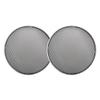 ACROPIX Universal 6" Car Speaker Grills Cover Mesh Round 6 Inch Audio Speaker Subwoofer Guard Protector Case Iron Plating Silver Tone Black - Pack of 2 view 1