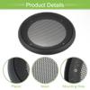 ACROPIX Universal 4" Car Speaker Grills Cover Mesh Round 4 Inch Audio Speaker Subwoofer Guard Protector Case with Mounting Screws Iron ABS Black - Pack of 2 view 4