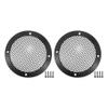 ACROPIX Universal 3" Car Speaker Grills Cover Mesh Round 3 Inch Audio Speaker Subwoofer Guard Protector Case with Mounting Screws Iron Aluminum Alloy Black - Pack of 2 view 1