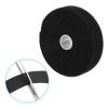 PATIKIL Hook and Loop Straps 1.2 in x 16 Ft with 25pcs Metal Buckle, Adjustable Cinch Straps Fastening Cable Straps for Bundling Storage Organization, Black view 4