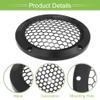ACROPIX Universal 4" Car Speaker Grills Cover Mesh Round 4 Inch Audio Speaker Subwoofer Guard Protector Case with Mounting Screws Iron Aluminum Alloy Black - Pack of 2 view 4