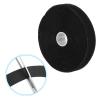 PATIKIL Hook and Loop Straps 1 in x 16 Ft with 25pcs Metal Buckle, Adjustable Cinch Straps Fastening Cable Straps for Bundling Storage Organization, Black view 4