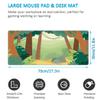 LL-COEUR Green Plant Extended Mouse Mat 27.5"x11.8"x0.12" Laptop Keyboard Pad with Non-Slip Rubber Base Long Desk Topper Mat for Gaming Office Home XXXL view 2