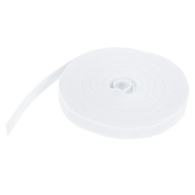 PATIKIL Hook and Loop Straps 0.8 in x 82 Ft, Adjustable Cinch Straps Fastening Cable Straps for Bundling Storage Organization, White