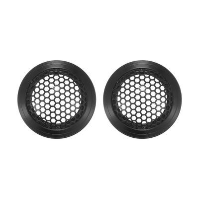 ACROPIX Universal 1.5" Car Speaker Grills Cover Mesh Round 1.5 Inch Audio Speaker Subwoofer Guard Protector Case Iron Aluminum Alloy Black - Pack of 2