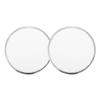 ACROPIX Universal 3" Car Speaker Grills Cover Mesh Round 3 Inch Audio Speaker Subwoofer Guard Protector Case Iron Plating Silver Tone White - Pack of 2 view 1